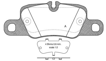 Комплект тормозных колодок (OPEN PARTS: BPA1401.00)