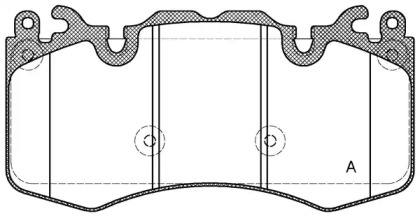 Комплект тормозных колодок (OPEN PARTS: BPA1410.00)