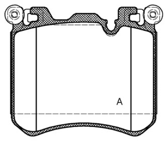 Комплект тормозных колодок (OPEN PARTS: BPA1413.00)