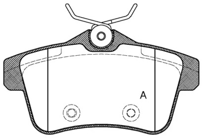 Комплект тормозных колодок (OPEN PARTS: BPA1418.00)