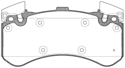 Комплект тормозных колодок (OPEN PARTS: BPA1463.00)