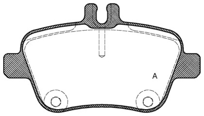 Комплект тормозных колодок (OPEN PARTS: BPA1477.00)