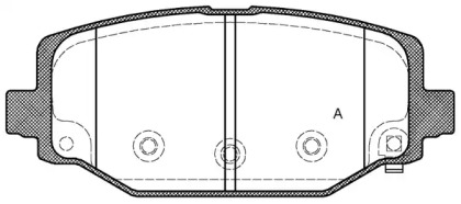 Комплект тормозных колодок (OPEN PARTS: BPA1483.04)