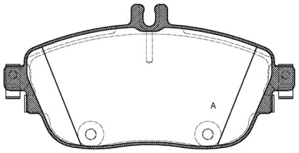 Комплект тормозных колодок (OPEN PARTS: BPA1485.08)