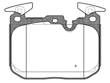 Комплект тормозных колодок (OPEN PARTS: BPA1491.10)