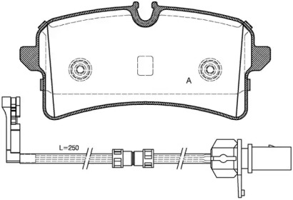 Комплект тормозных колодок (OPEN PARTS: BPA1505.12)