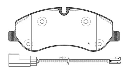 Комплект тормозных колодок (OPEN PARTS: BPA1520.02)