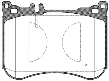 Комплект тормозных колодок (OPEN PARTS: BPA1534.00)