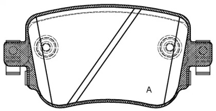 Комплект тормозных колодок (OPEN PARTS: BPA1549.08)