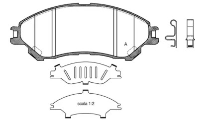 Комплект тормозных колодок (OPEN PARTS: BPA1589.02)