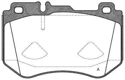 Комплект тормозных колодок (OPEN PARTS: BPA1591.00)