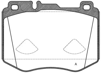 Комплект тормозных колодок (OPEN PARTS: BPA1604.00)