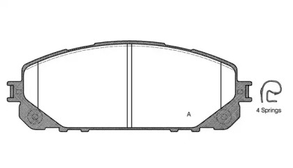 Комплект тормозных колодок (OPEN PARTS: BPA1613.00)