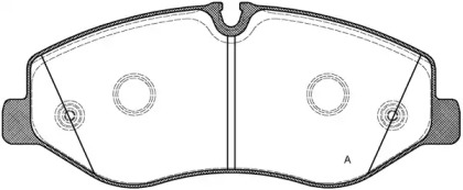 Комплект тормозных колодок (OPEN PARTS: BPA1623.00)