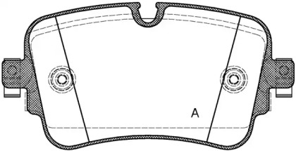 Комплект тормозных колодок (OPEN PARTS: BPA1668.08)