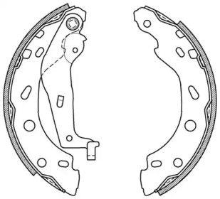 Комлект тормозных накладок (OPEN PARTS: BSA2000.00)