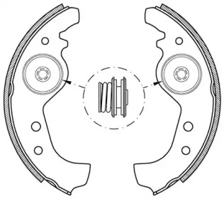 Комлект тормозных накладок (OPEN PARTS: BSA2001.00)