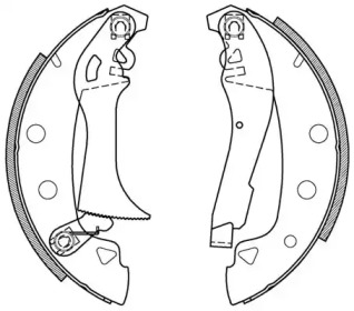 Комлект тормозных накладок (OPEN PARTS: BSA2002.00)