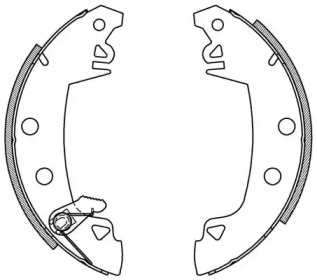 Комлект тормозных накладок (OPEN PARTS: BSA2003.00)