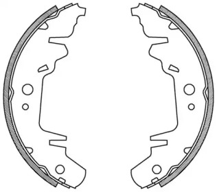 Комлект тормозных накладок (OPEN PARTS: BSA2004.00)