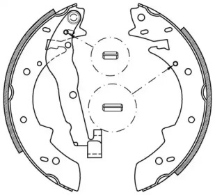 Комлект тормозных накладок (OPEN PARTS: BSA2006.00)