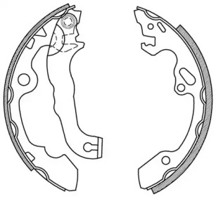 Комлект тормозных накладок (OPEN PARTS: BSA2008.00)