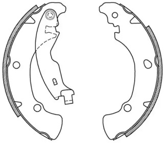 Комлект тормозных накладок (OPEN PARTS: BSA2009.00)