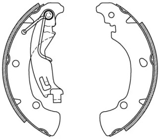 Комлект тормозных накладок (OPEN PARTS: BSA2010.00)