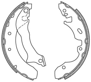 Комлект тормозных накладок (OPEN PARTS: BSA2011.00)