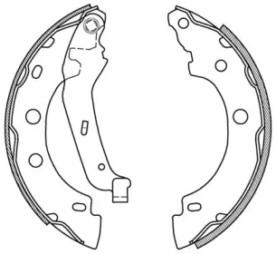 Комлект тормозных накладок (OPEN PARTS: BSA2012.00)