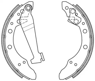 Комлект тормозных накладок (OPEN PARTS: BSA2014.00)