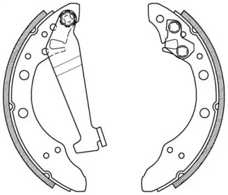 Комлект тормозных накладок (OPEN PARTS: BSA2015.00)