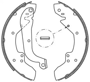 Комлект тормозных накладок (OPEN PARTS: BSA2020.00)