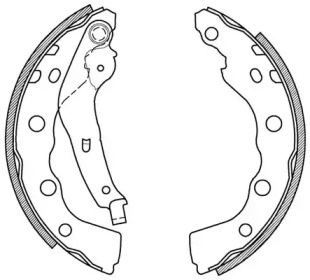 Комлект тормозных накладок (OPEN PARTS: BSA2021.00)