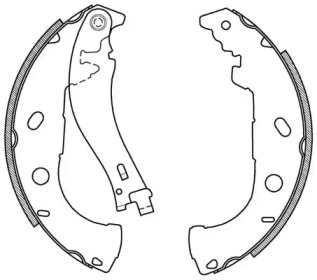 Комлект тормозных накладок (OPEN PARTS: BSA2022.00)