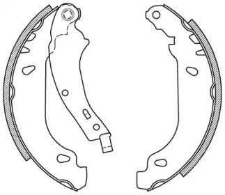 Комлект тормозных накладок (OPEN PARTS: BSA2023.00)