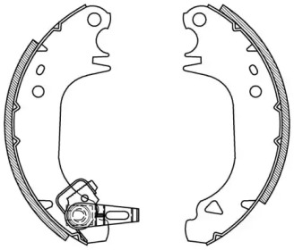 Комлект тормозных накладок (OPEN PARTS: BSA2024.00)