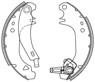 Комлект тормозных накладок (OPEN PARTS: BSA2025.00)