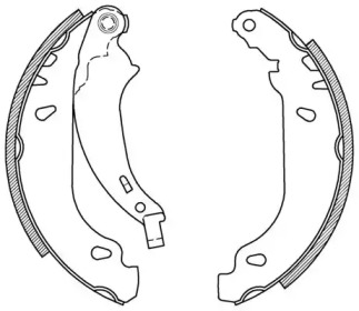 Комлект тормозных накладок (OPEN PARTS: BSA2026.00)