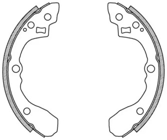 Комлект тормозных накладок (OPEN PARTS: BSA2027.00)