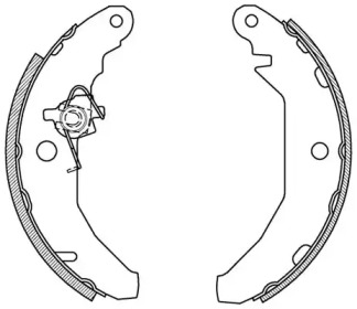 Комлект тормозных накладок (OPEN PARTS: BSA2028.00)