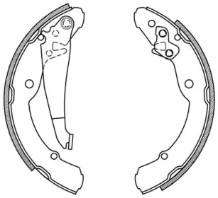 Комлект тормозных накладок (OPEN PARTS: BSA2029.00)