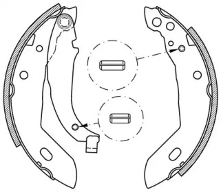 Комлект тормозных накладок (OPEN PARTS: BSA2030.00)