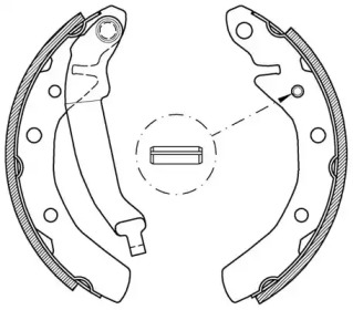 Комлект тормозных накладок (OPEN PARTS: BSA2032.00)