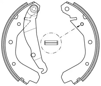 Комлект тормозных накладок (OPEN PARTS: BSA2034.00)