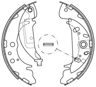 Комлект тормозных накладок (OPEN PARTS: BSA2035.00)