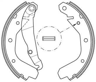 Комлект тормозных накладок (OPEN PARTS: BSA2038.00)