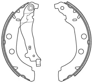 Комлект тормозных накладок (OPEN PARTS: BSA2039.00)