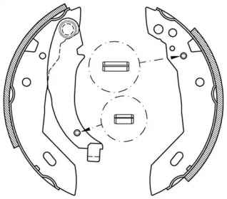 Комлект тормозных накладок (OPEN PARTS: BSA2041.00)