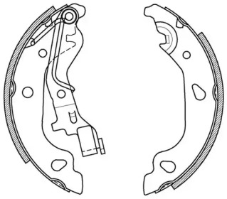 Комлект тормозных накладок (OPEN PARTS: BSA2042.00)